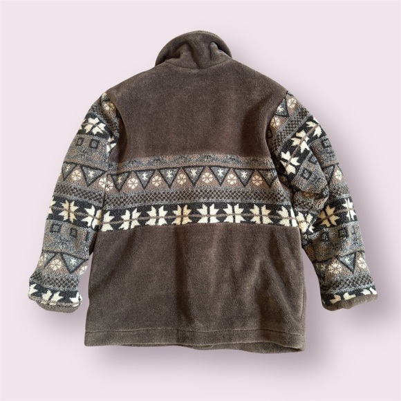 Mulberry Street Fuzzy Brown Jacket - Picture 2 of 5